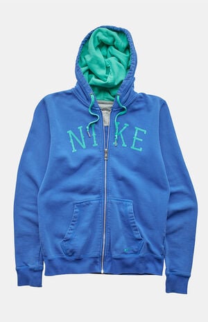 2000s Blue Nike Full Zip Hoodie image number 1