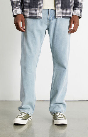Eco Light Wash Indigo Straight Jeans image number 3