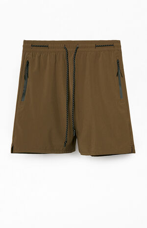 Brown Flight Active Shorts image number 1
