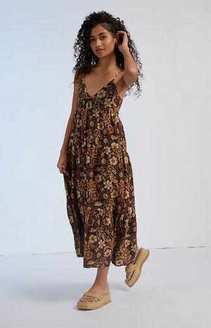 Cantabria Tiered Midi Dress image number 3
