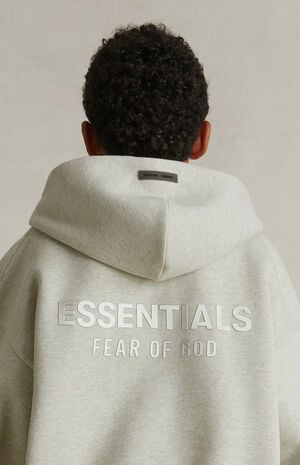 Kids Heather Stone Full Zip Fleece Hoodie image number 2