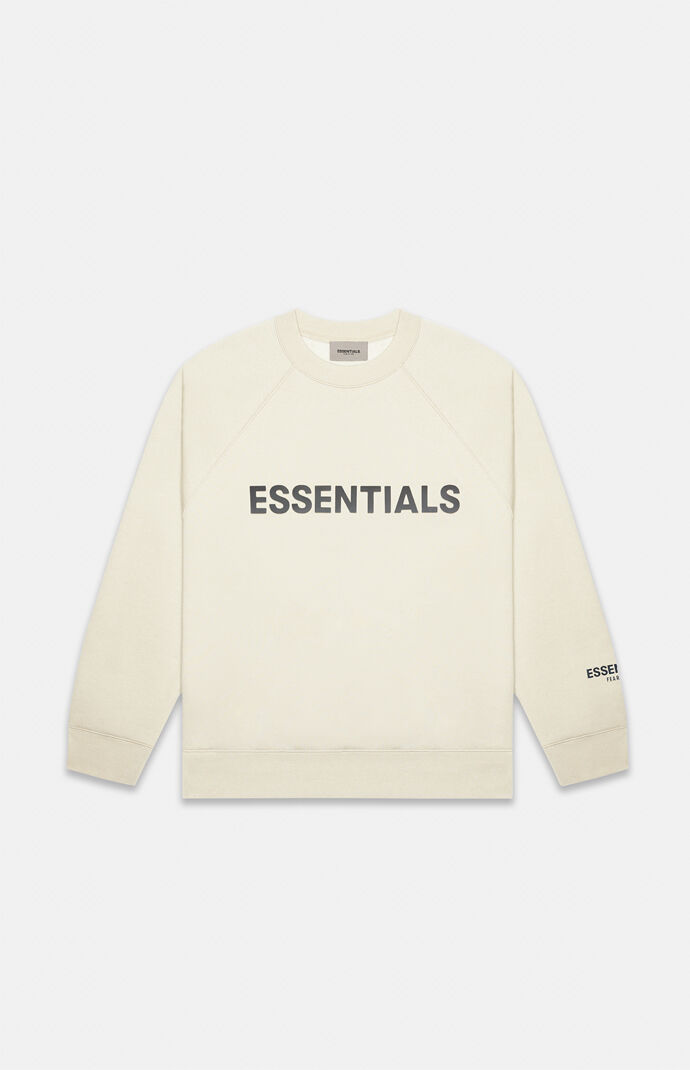 Fear of God Essentials Essentials Cream Crew Neck Sweatshirt PacSun