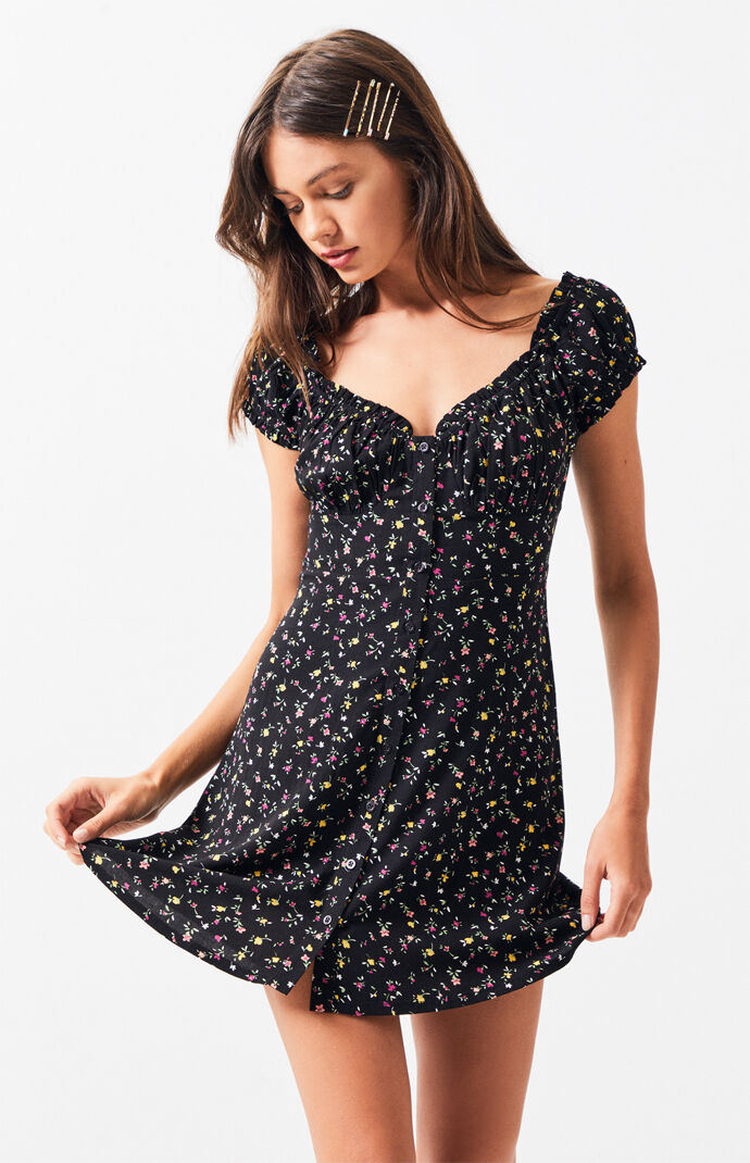 pacsun yellow dress
