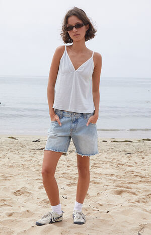 Light Blue Tiffany Contrast Tank Top image number 4