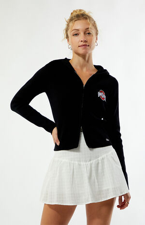 Ohio State Buckeyes Ribbed Zip Up Hoodie image number 1