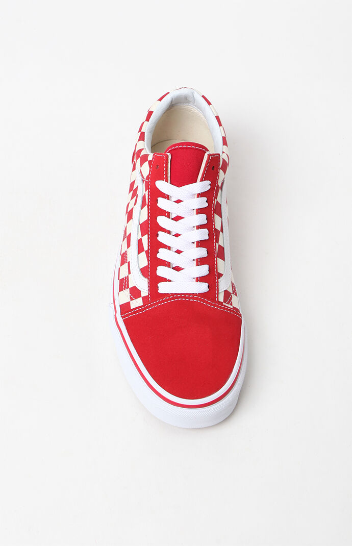 checked vans old skool