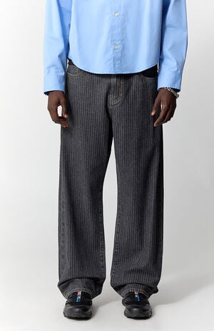 Dylan Baggy Jeans Pinstripe Black image number 2