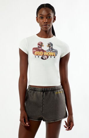 Bud Bowl Vintage Slim Sweat Shorts image number 1