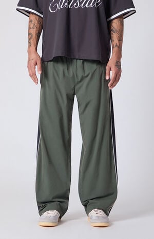 Green Brodie Baggy Track Pants image number 2