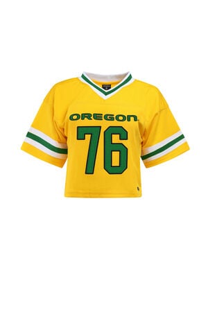 Oregon Ducks Cropped Football Jersey image number 1