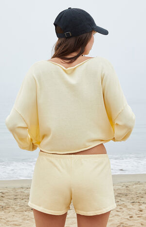Yellow Emery Lounge Shorts image number 4