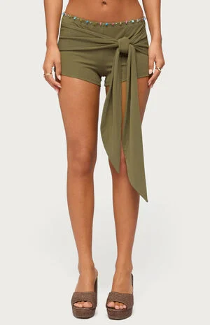 Monroah Bead Low Rise Shorts image number 1