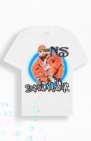 Nas Orange Outfit T-Shirt image number 1