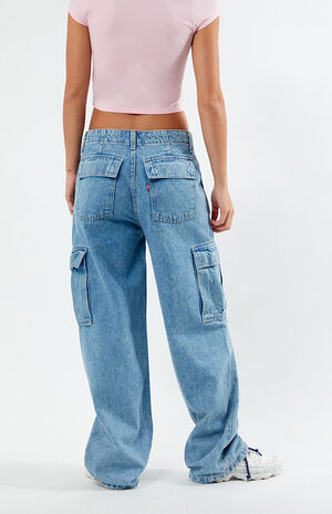 Light Indigo '94 Baggy Cargo Jeans image number 4