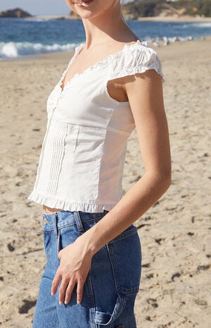 White Tianna Tank Top image number 3