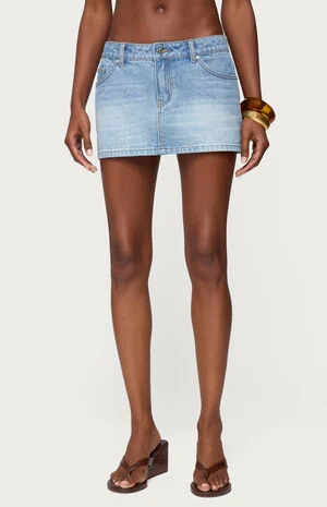Chiara Denim Micro Skirt image number 1