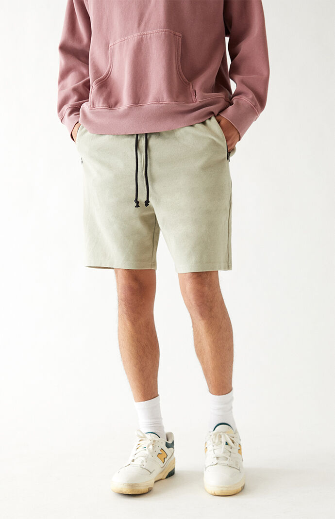 Tan Drop Waffle Shorts
