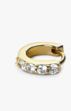 Suzanne Huggie Hoop Earrings image number 3