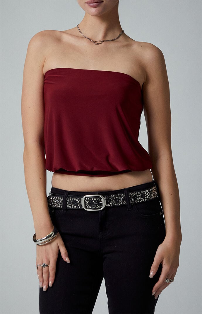 Third Charm Penelope Strapless Bubble Tube Top