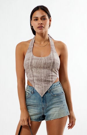 Joey Handkerchief Halter Top image number 2