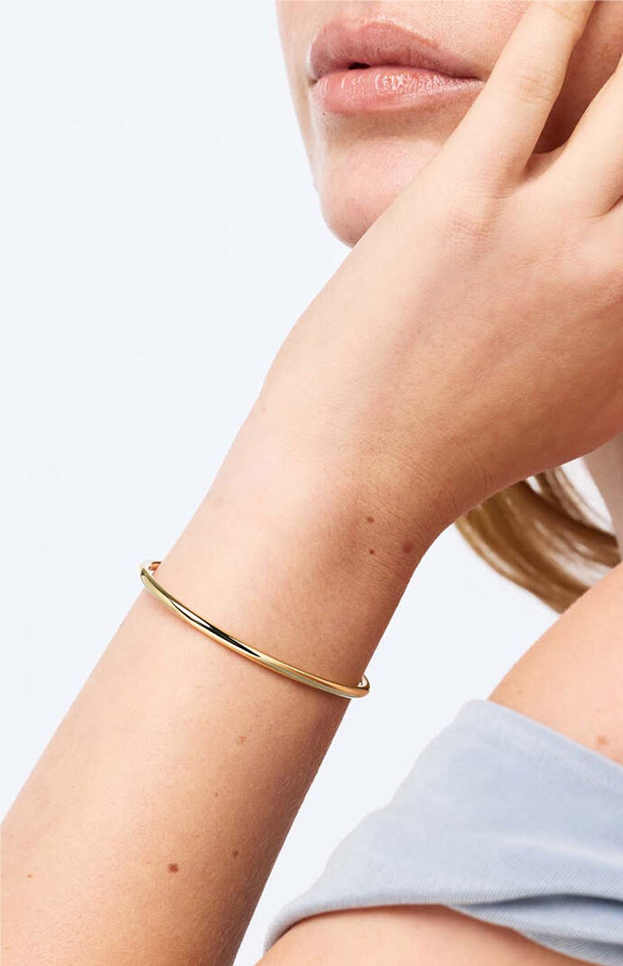 Ana Luisa Carter 3mm Gold Bangle Bracelet