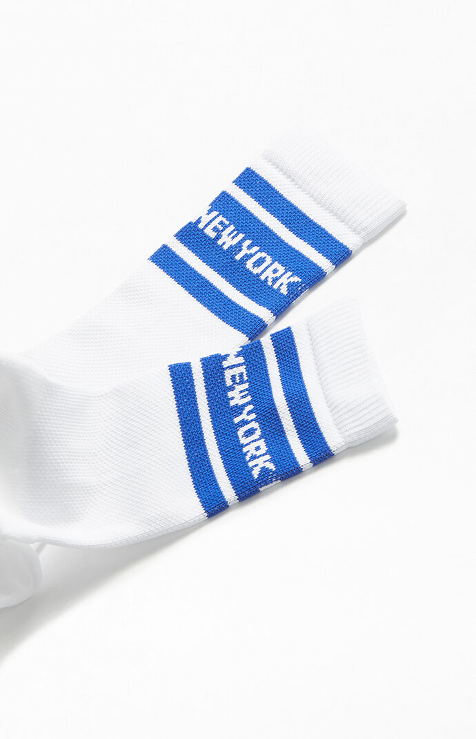 NY Gym Striped Crew Socks
