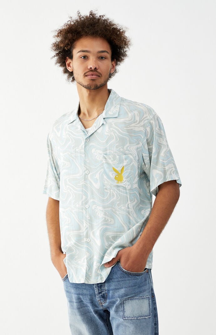 By PacSun Front Page Tie-Dyed Camp Shirt