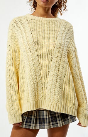 Magnolia Cable Knit Oversized Sweater image number 2