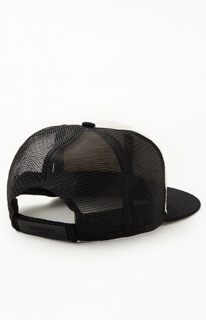 x New Era Black & Cream Wool Trucker Hat image number 2