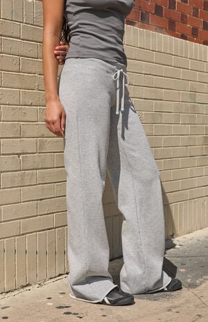Silver Hilary Yoga Baggy Sweatpants image number 2