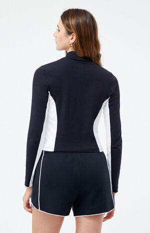 x PacSun Racer Zip Up Long Sleeve Top image number 3