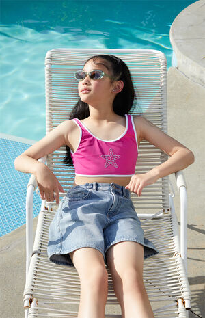 Eco Cropped Bikini Top & Bikini Bottom Set image number 1