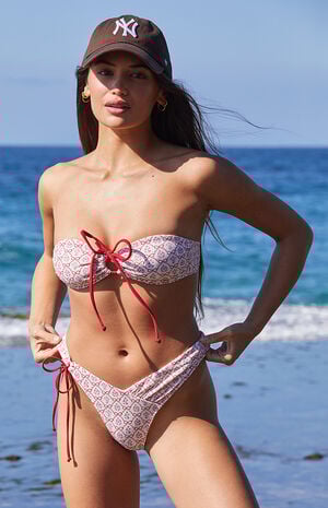 Floral Bow Bessy High Cut Bikini Bottom image number 2