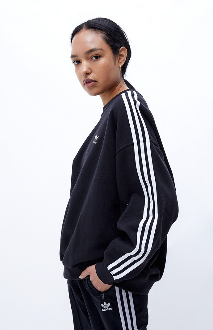 Adidas original sales three stripe sweatshirt