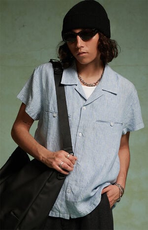 by Pacsun Villa Striped Camp Shirt image number 5