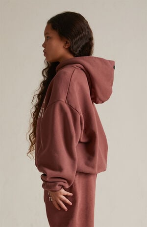 Kids Crimson Heavy Fleece Hoodie image number 3