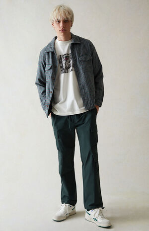 Performance Green Straight Cargo Pants image number 5