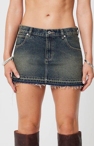 Quinn Worn 99 Low Rise Denim Mini Skirt image number 1