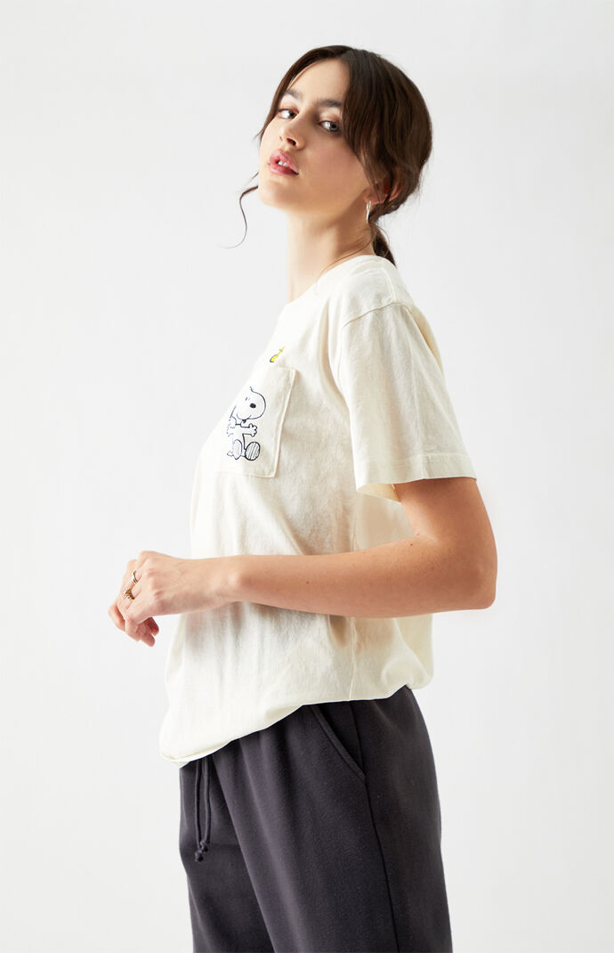 Snoopy Heart Pocket Short Sleeve T-Shirt