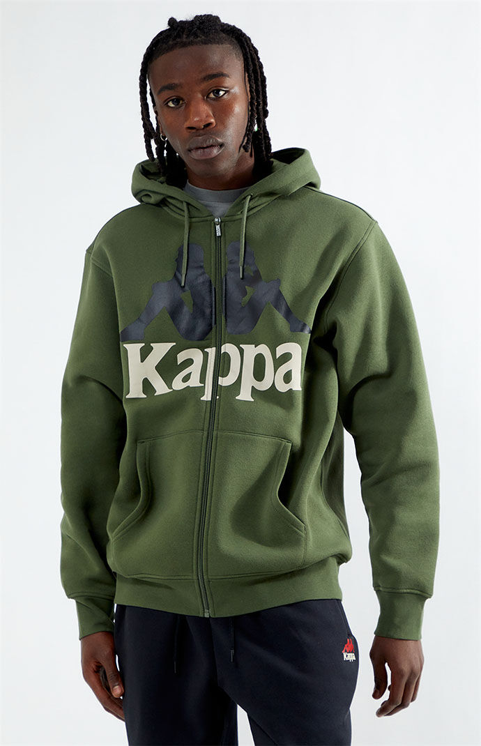 Olive green kappa store hoodie