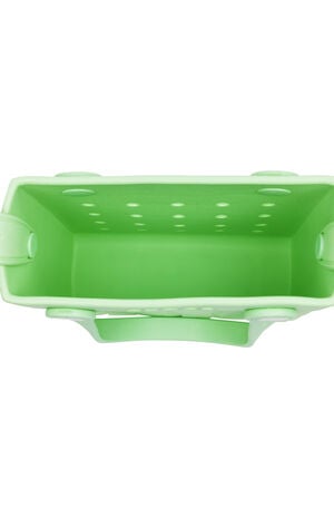 Mint Small Woven Crocssbody Tote Bag image number 8