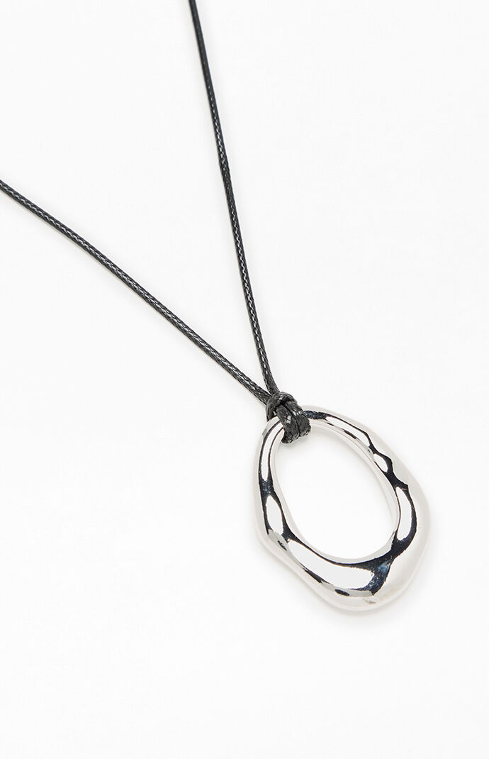 Pacsun Allie Silver Metal Pendant Necklace