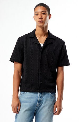 Cable Jacquard Camp Shirt image number 1