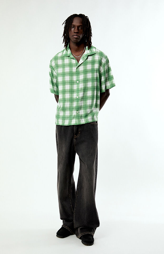 Pacsun Green Plaid Hanson Short Sleeve Shirt | Pacsun
