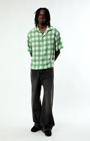Green Plaid Hanson Short Sleeve Shirt image number 5
