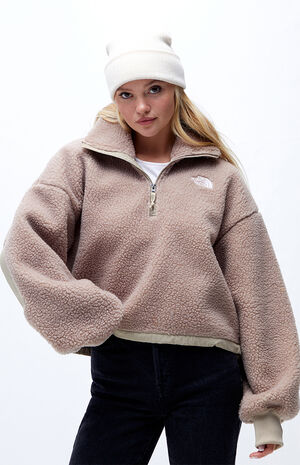 The North Face Eco Platte Sherpa Zip Sweatshirt Pacsun
