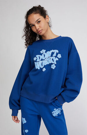 Don't Worry Crew Neck Sweatshirt image number 1