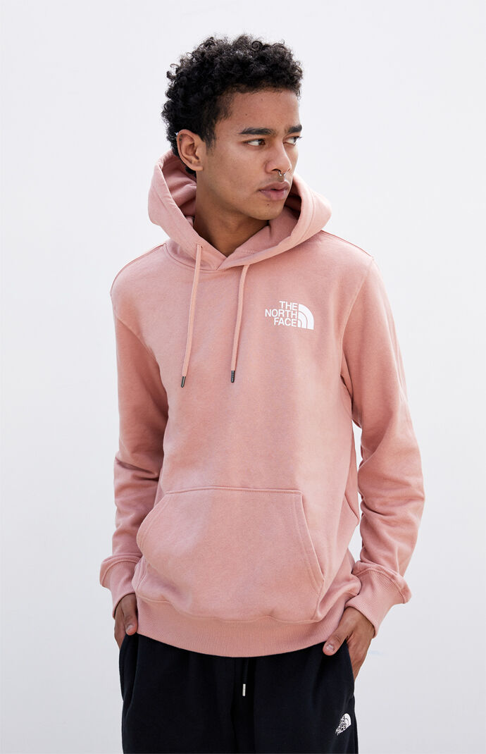 pink north face hoodie