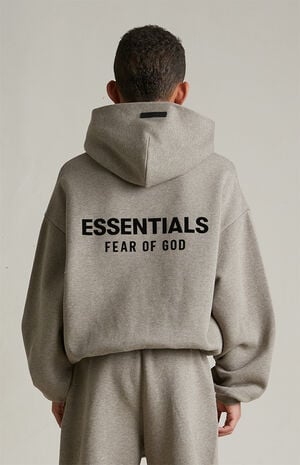Kids Heather Grey Fleece Hoodie image number 4