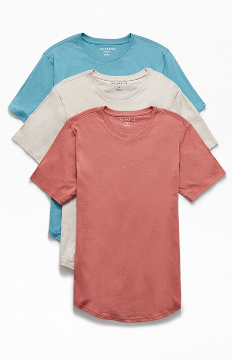 Three Pack Hardin Scallop T-Shirts